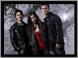 Paul Wesley, Nina Dobrev, The Vampire Diaries, Pamiętniki wampirów, Ian Somerhalder